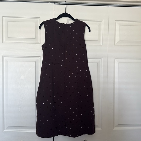 Lands' End Chocolate brown polka dot Dress size 10 - Picture 4 of 9